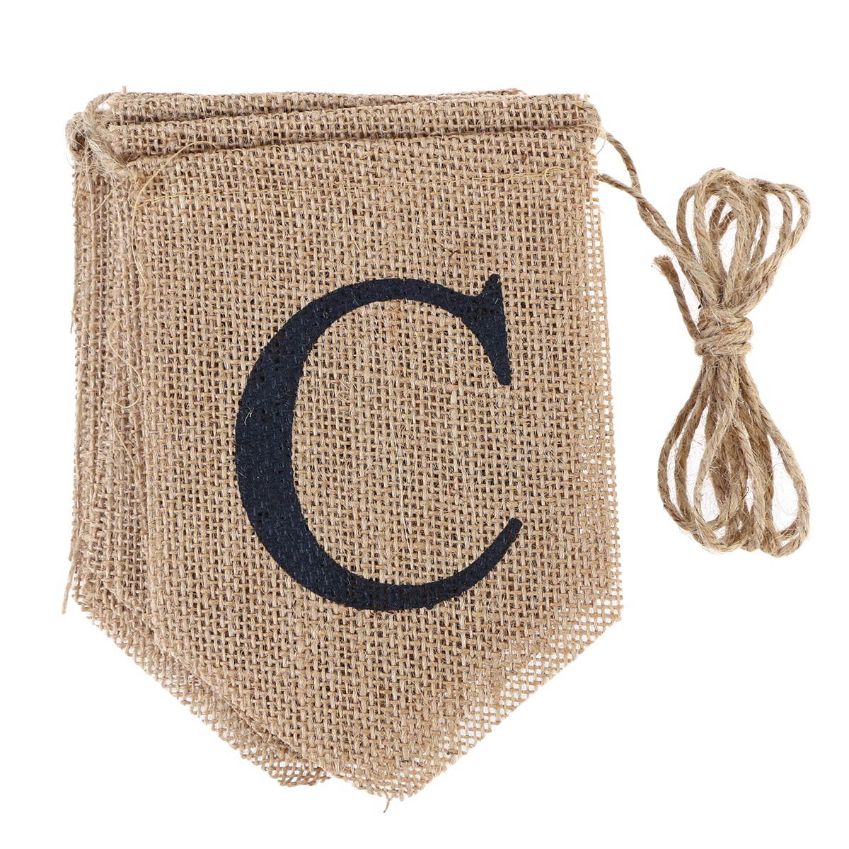 3.5M CONGRATS GRAD Doctorial Hat Burlap Banners Graduation Bunting Banner for Party Decoration