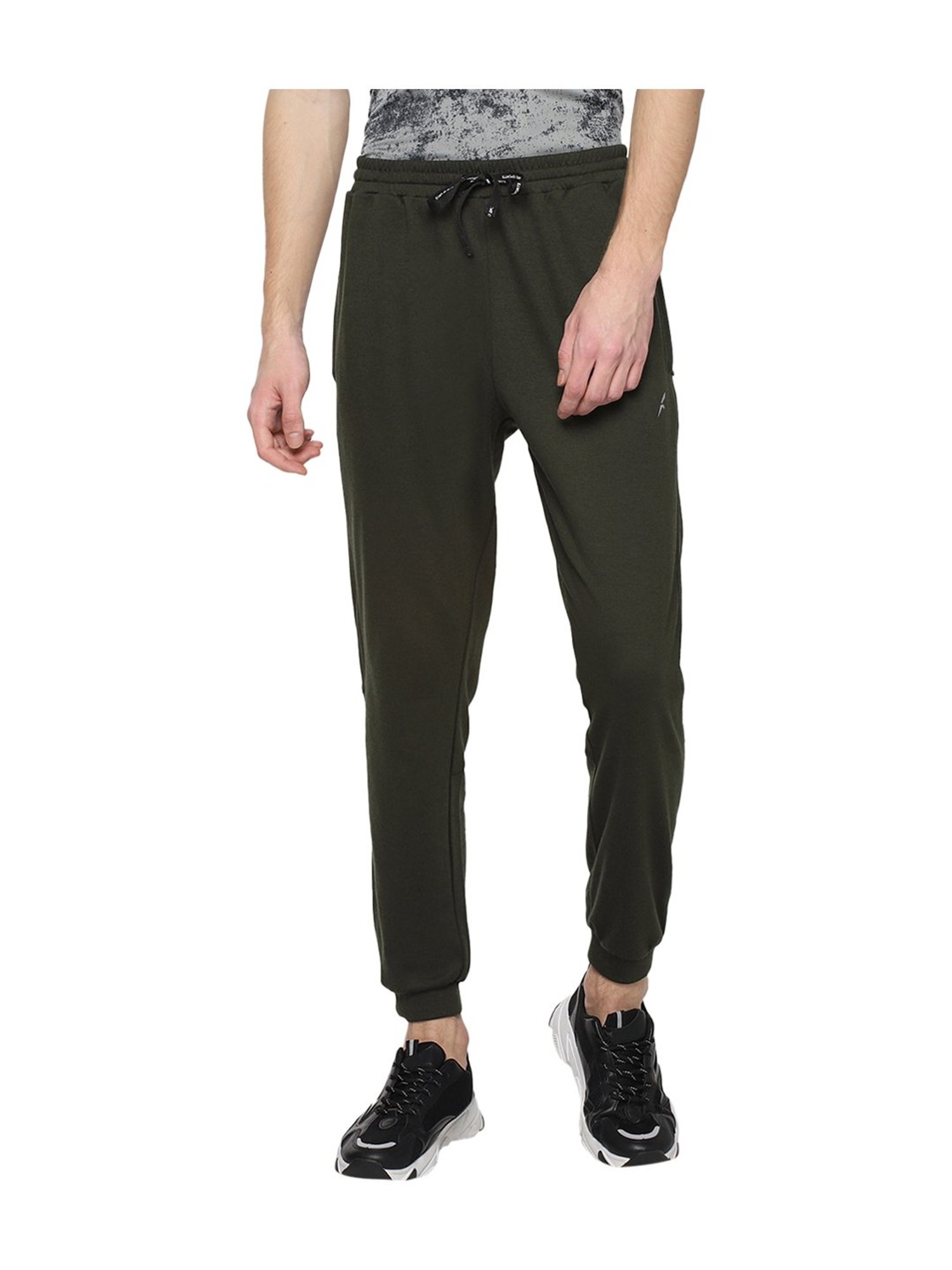 Furo by Red Chief Olive Regular Fit Cotton Joggers