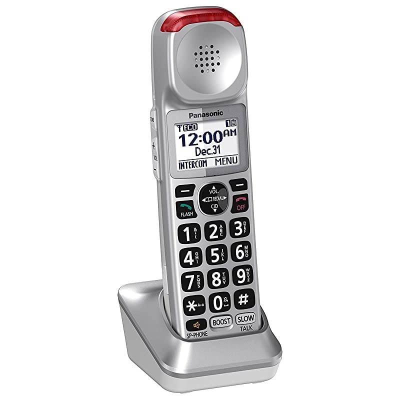 New DECT 60 Cordless Phone Handset Accessory Talking Caller ID Compatible with KXTGM450S Series Cordless Phone Systems KXTGMA45S Silver