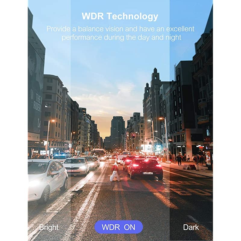 Dash Cam,  1080P Dash Camera for Cars 3&rdquo; LCD Screen Car Camera 170&deg; Wide Angle DVR Recorder with WDR, G-Sensor, Loop Recording and Motion Detection