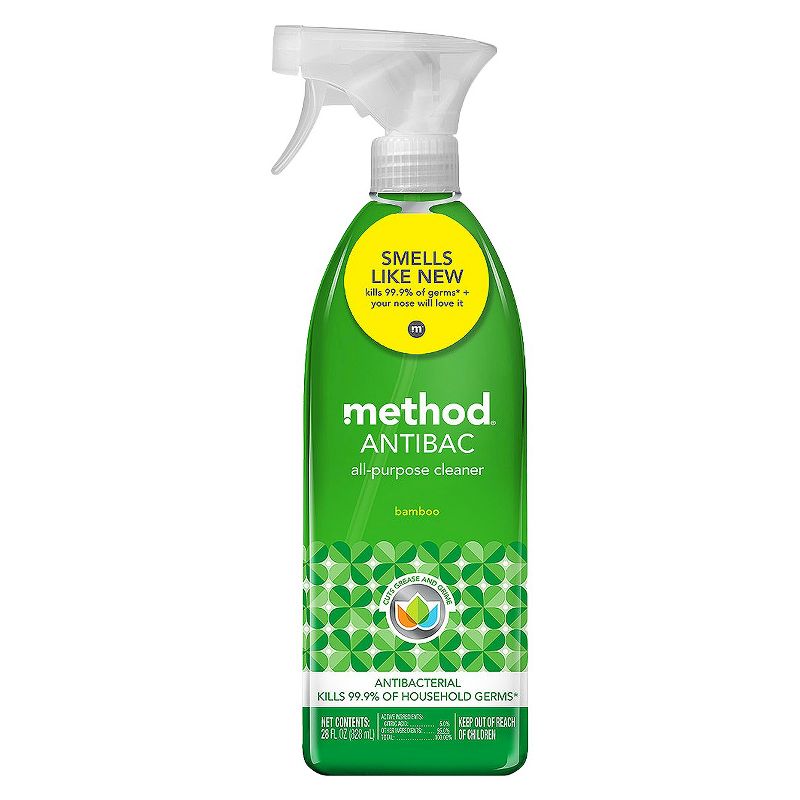 Method Cleaning Products Antibacterial Cleaner Bamboo Spray Bottle - 28 fl oz