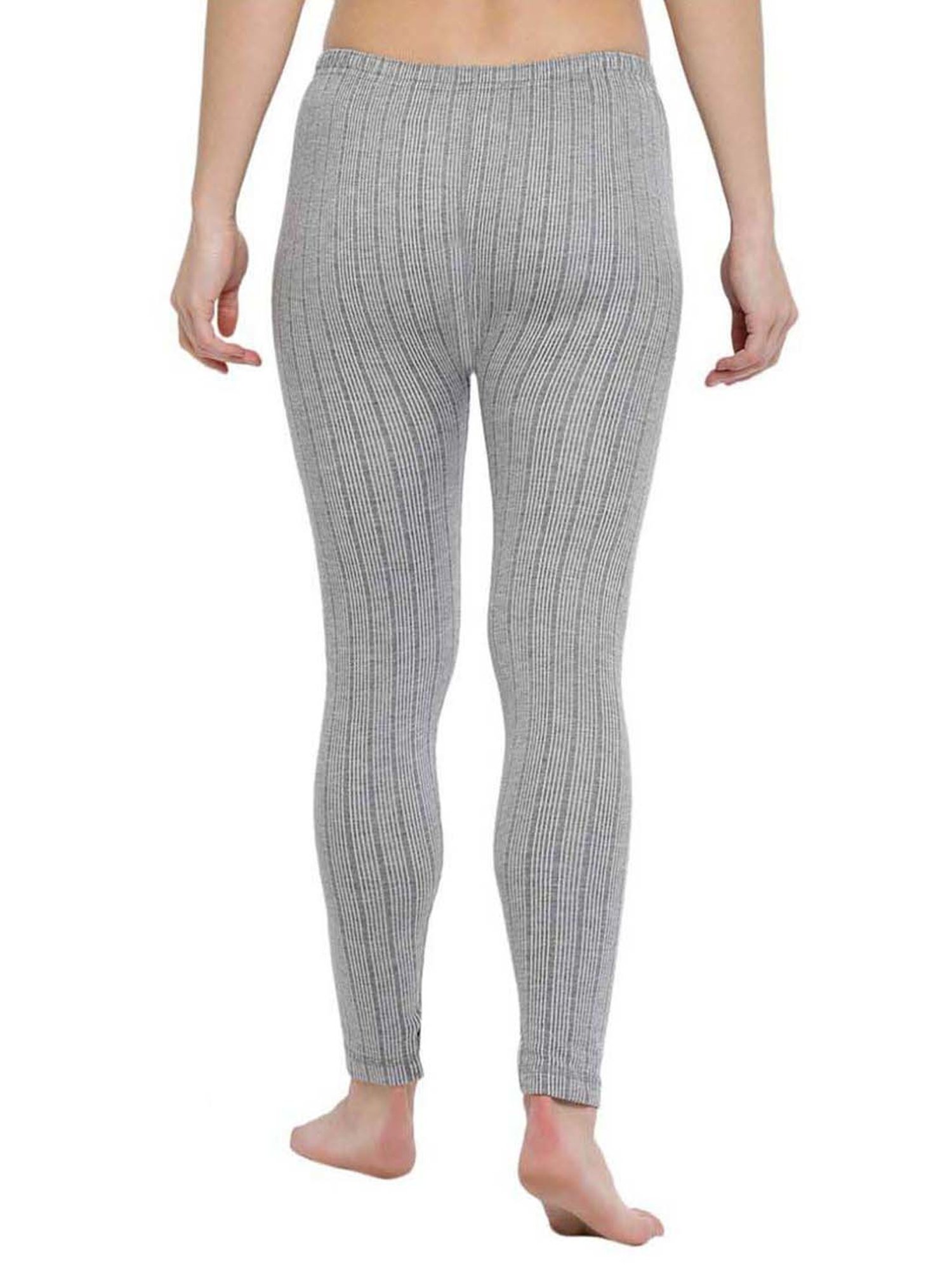 Dixcy Slimz Grey Striped Thermal Pants