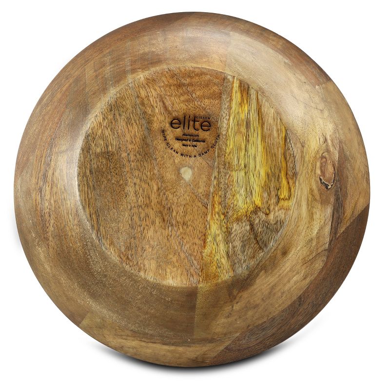 Gibson Elite Philomena 12 Inch Enamel On Wood Round Serving Bowl