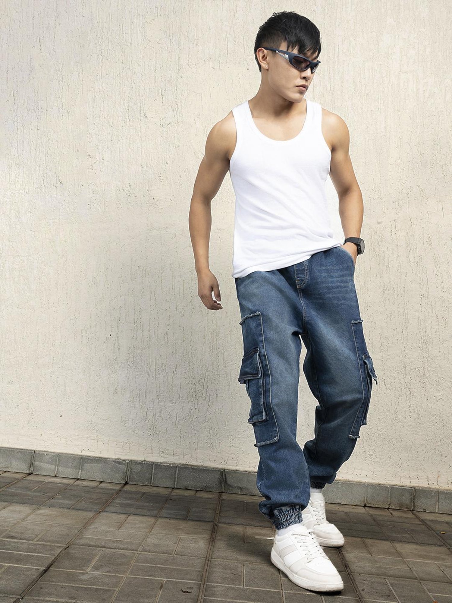 Hubberholme Men Cotton Long Sleeves Oversized Checked Double Pocket Shirt 141