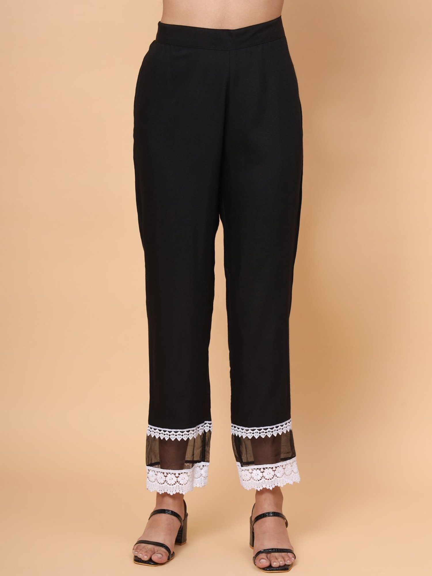 SWAGG INDIA Black Embroidered Kurta Pant Set With Dupatta