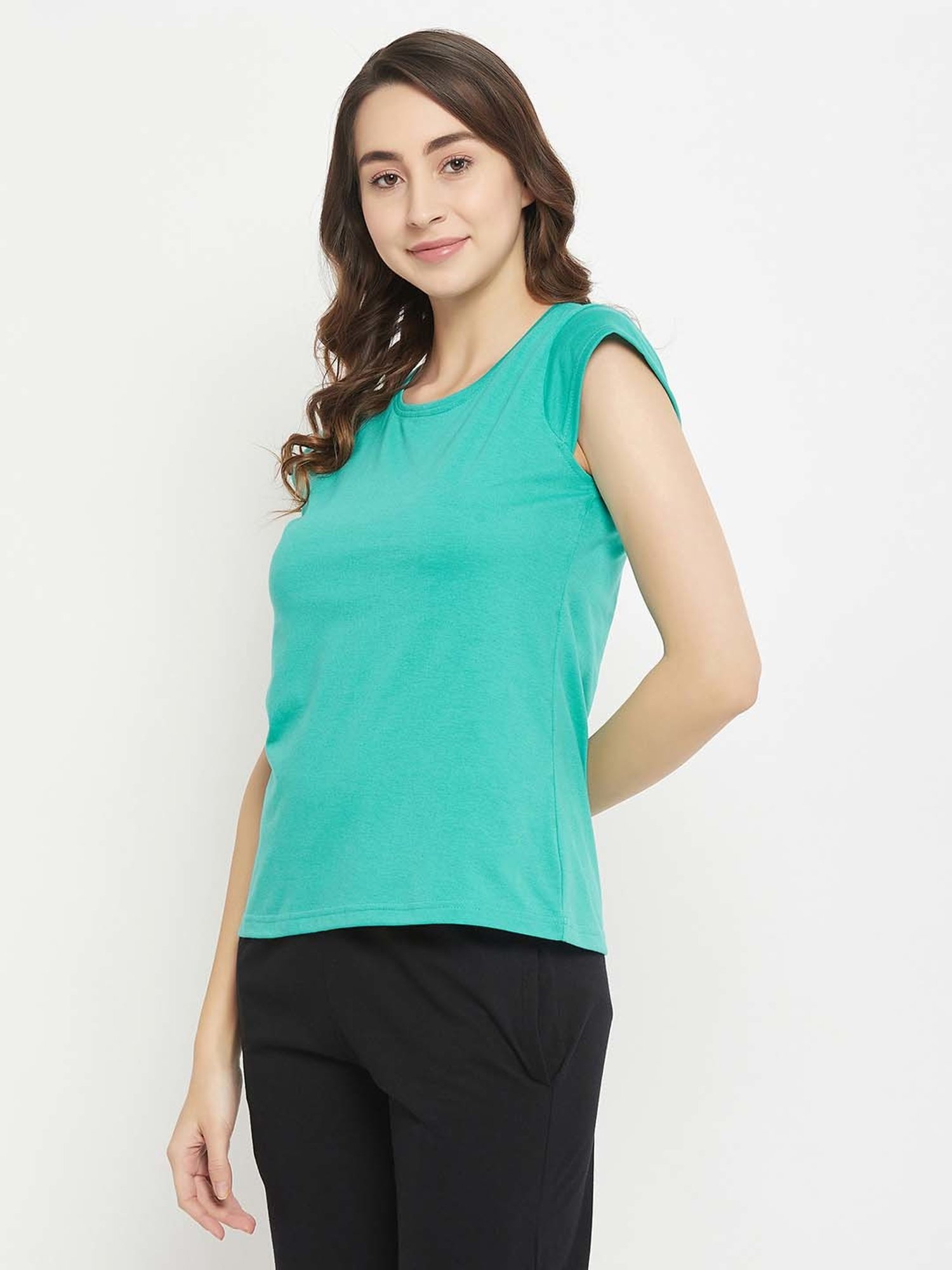 Clovia Green T-Shirt