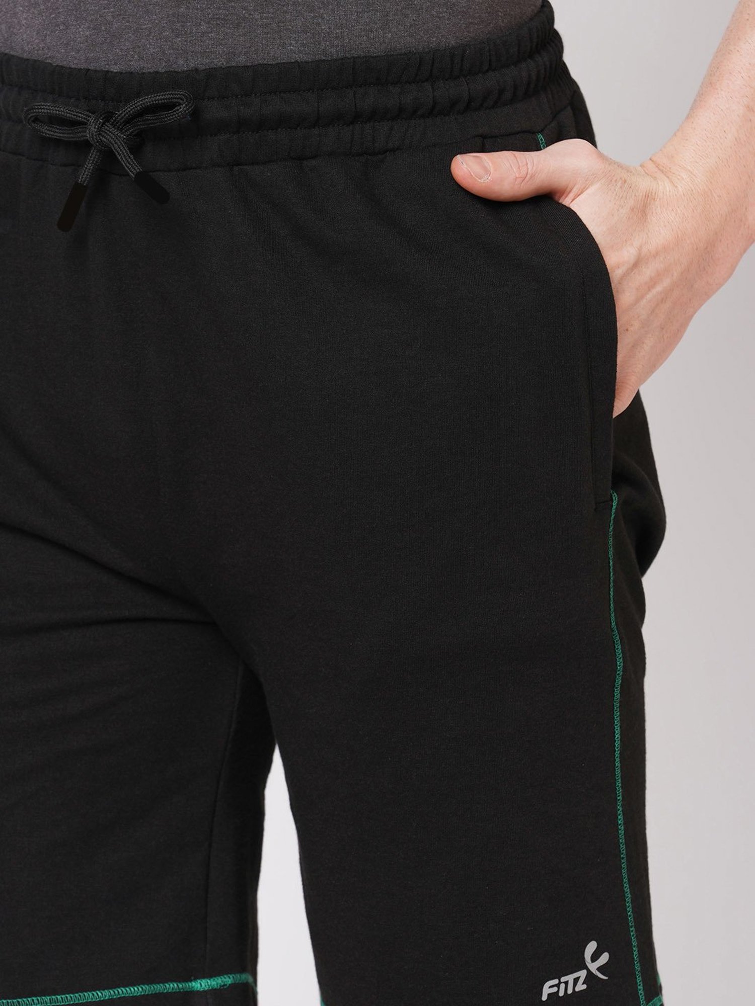 Fitz Black Slim Fit Shorts
