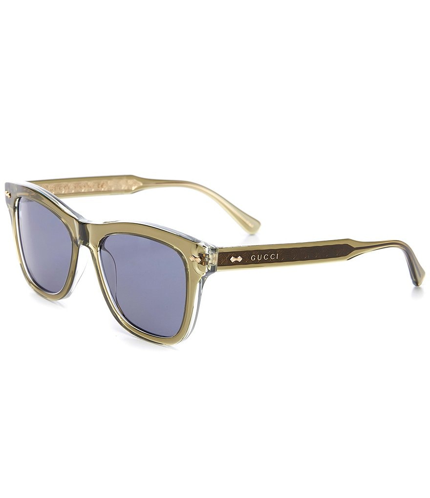 Gucci Men's Gg0910s Rectangular 53mm Sunglasses