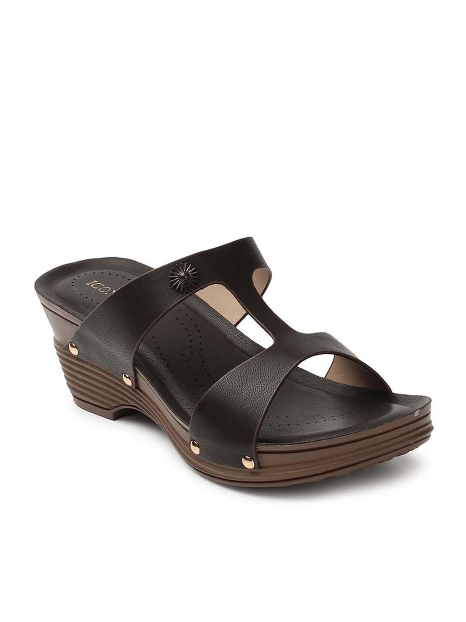 Iconics Women's Brown Casual Sandals