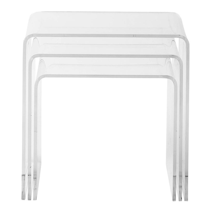 Janice Nesting Tables Clear - Edgemod