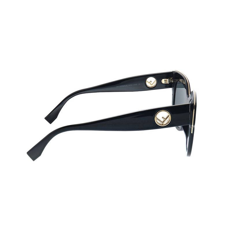 Fendi  807 Womens Square Sunglasses Black 51mm