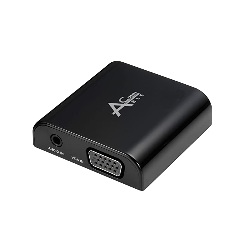 VGA2HDMIB VGA to HDMI Converter up to 1080p60 VGA + Audio to HDMI Adapter for PC to HDTV