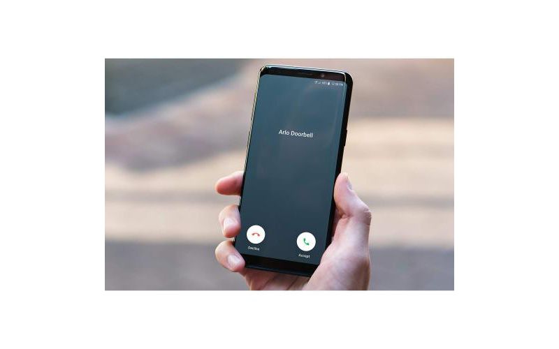 Arlo Audio Doorbell Black & White  -  Water Resistant - Remote Access w/ Mobile Device - Visitor messaging - Only compatible w/ iOS 10+ or Android 6+