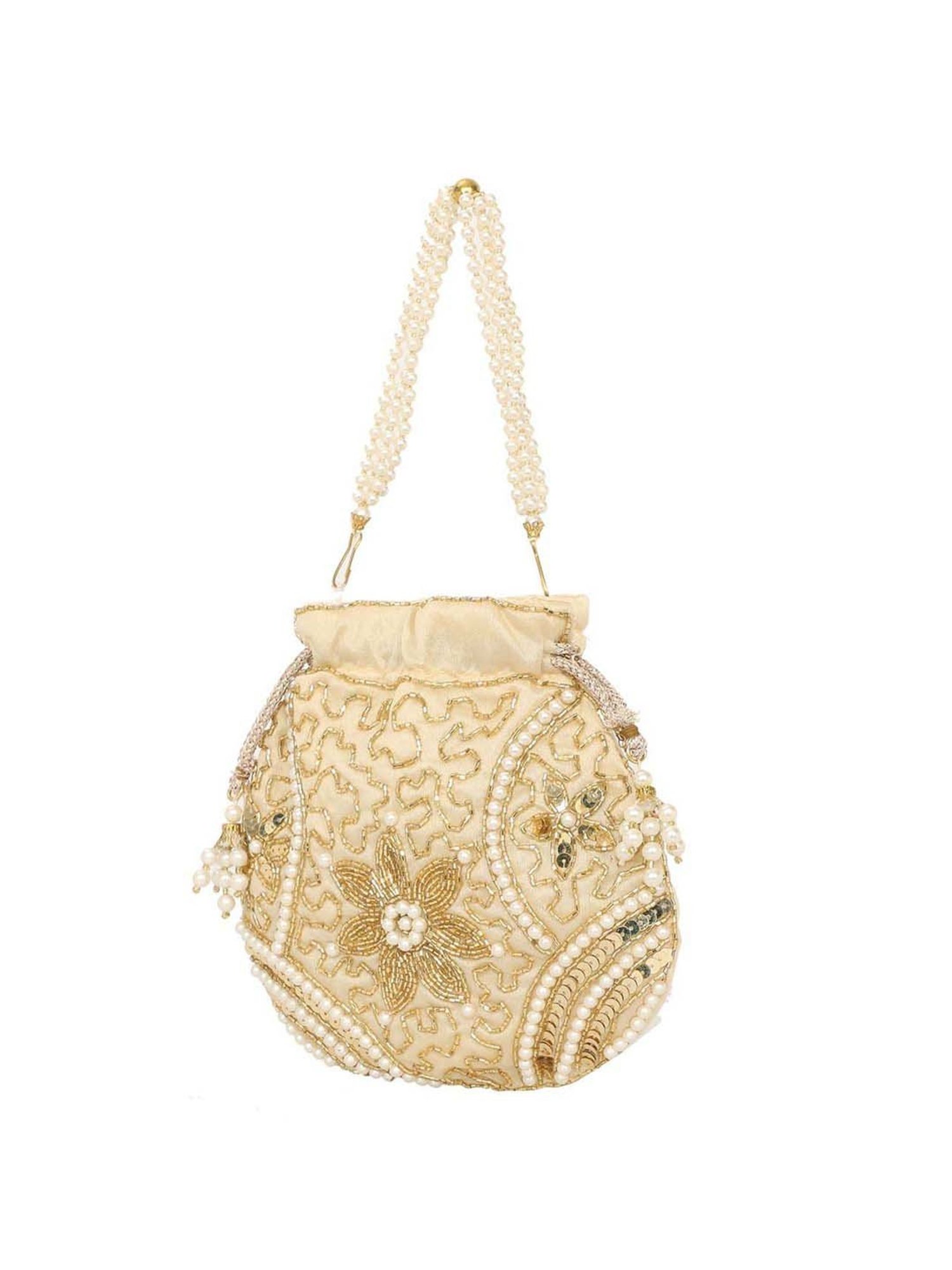 Gaurapakhi Golden Embellished Potli