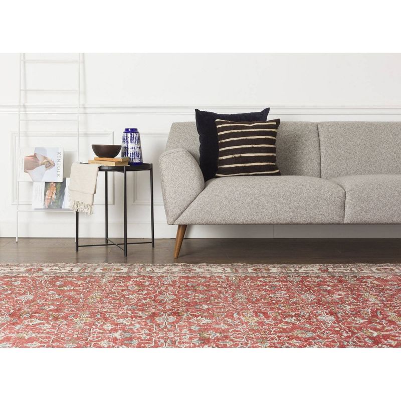 6'4"x10'8" Vintage One-of-a-Kind Nikolaas Rug Red - Revival Rugs