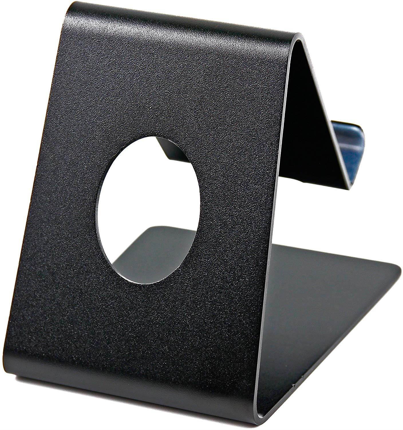 DURAGADGET Ultra-Contemporary Metal Smartphone Stand in Black Aluminium - Suitable for Archos Diamond Omega