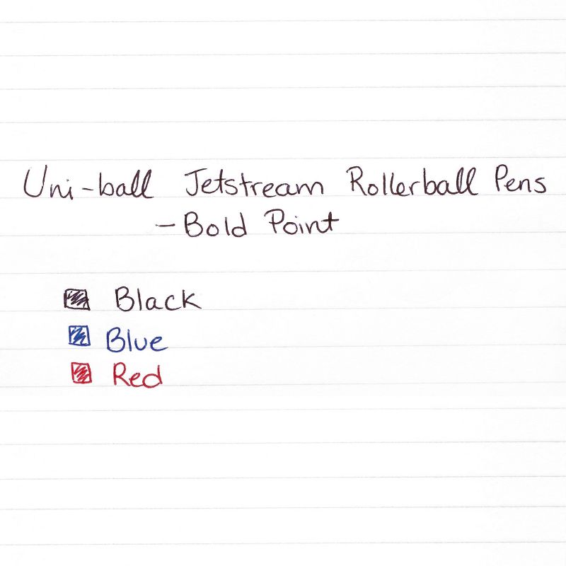 Uni-Ball Jetstream RT Roller Ball Retractable Waterproof Pen Blue Ink Bold 73833