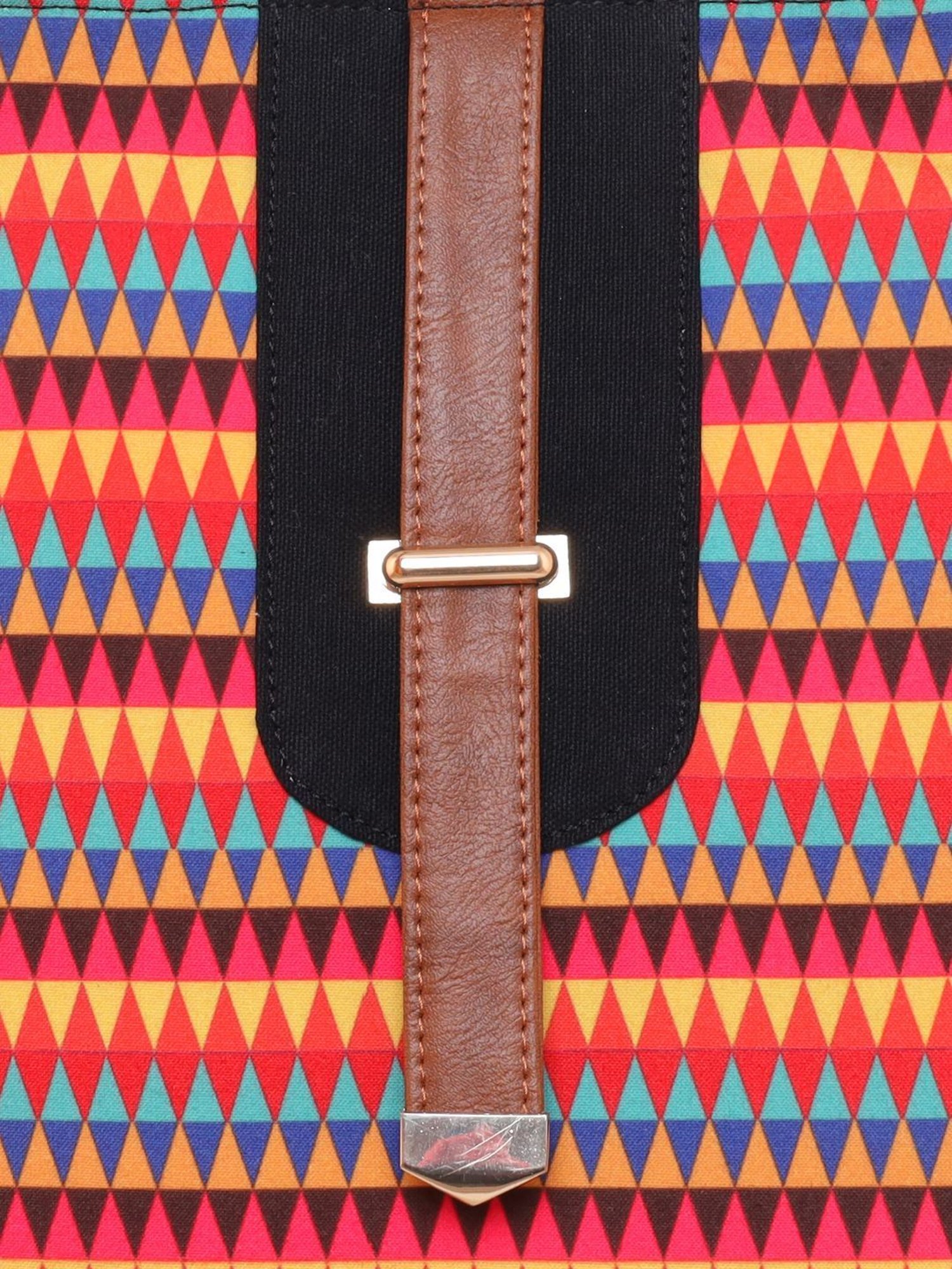 Sabhyata Multicolor Printed Large Tote Bag