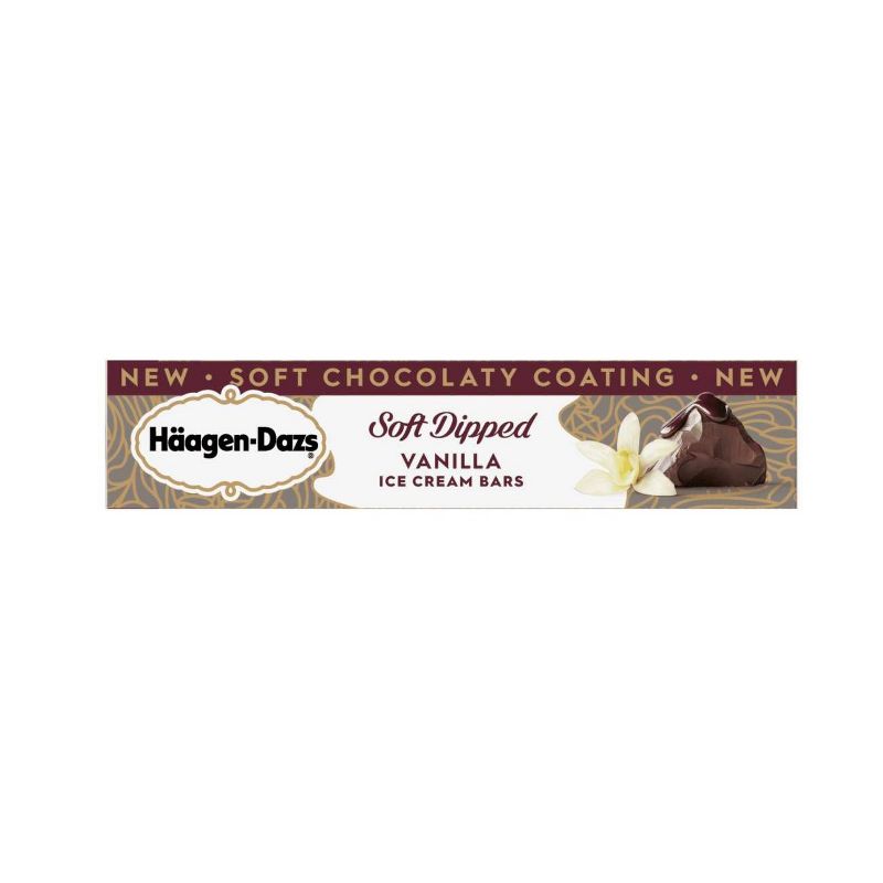 Haagen Dazs Vanilla Soft Dipped Bar - 3ct