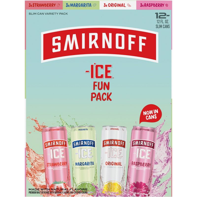 Smirnoff Ice Fun Pack - 12pk/12 fl oz Slim Cans