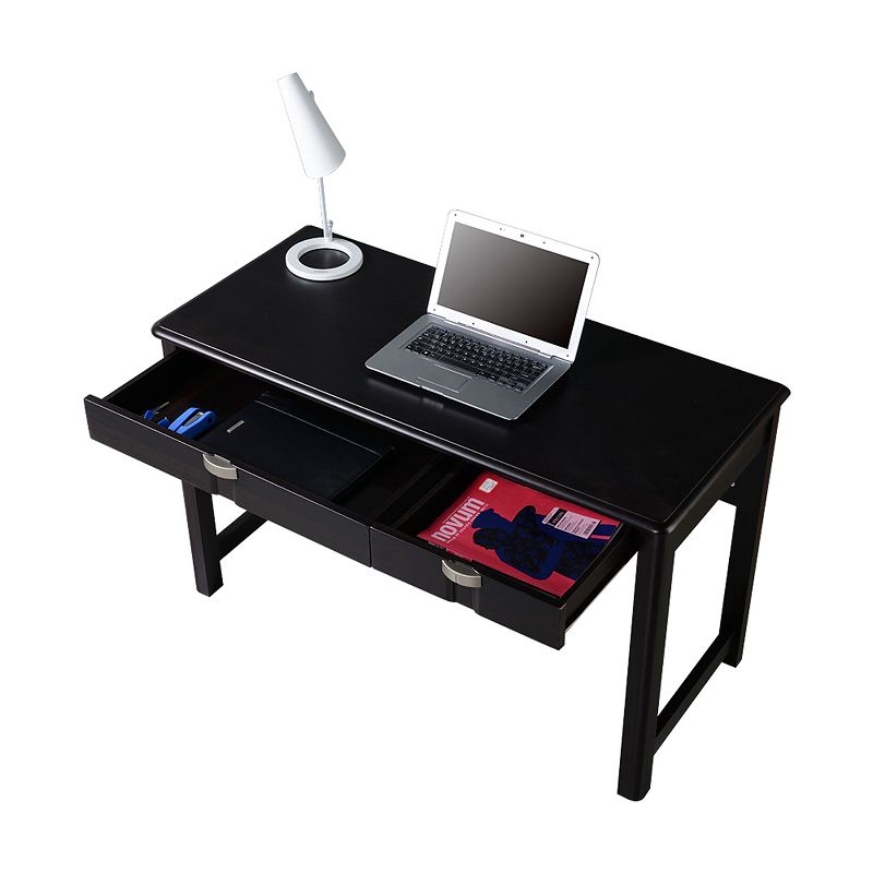 Modern Writing Desk with Storage Espresso Brown - Techni Mobili