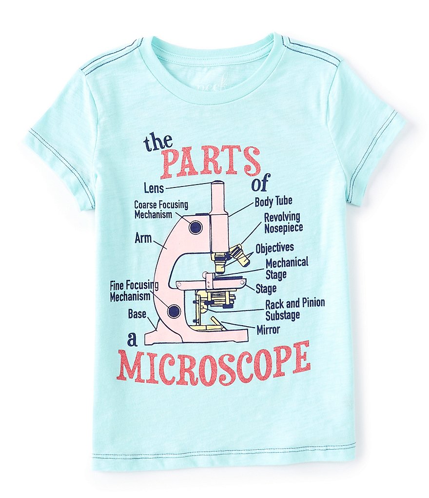 Peek Little/Big Girls 2T-12 Short-Sleeve Microscope Graphic Tee
