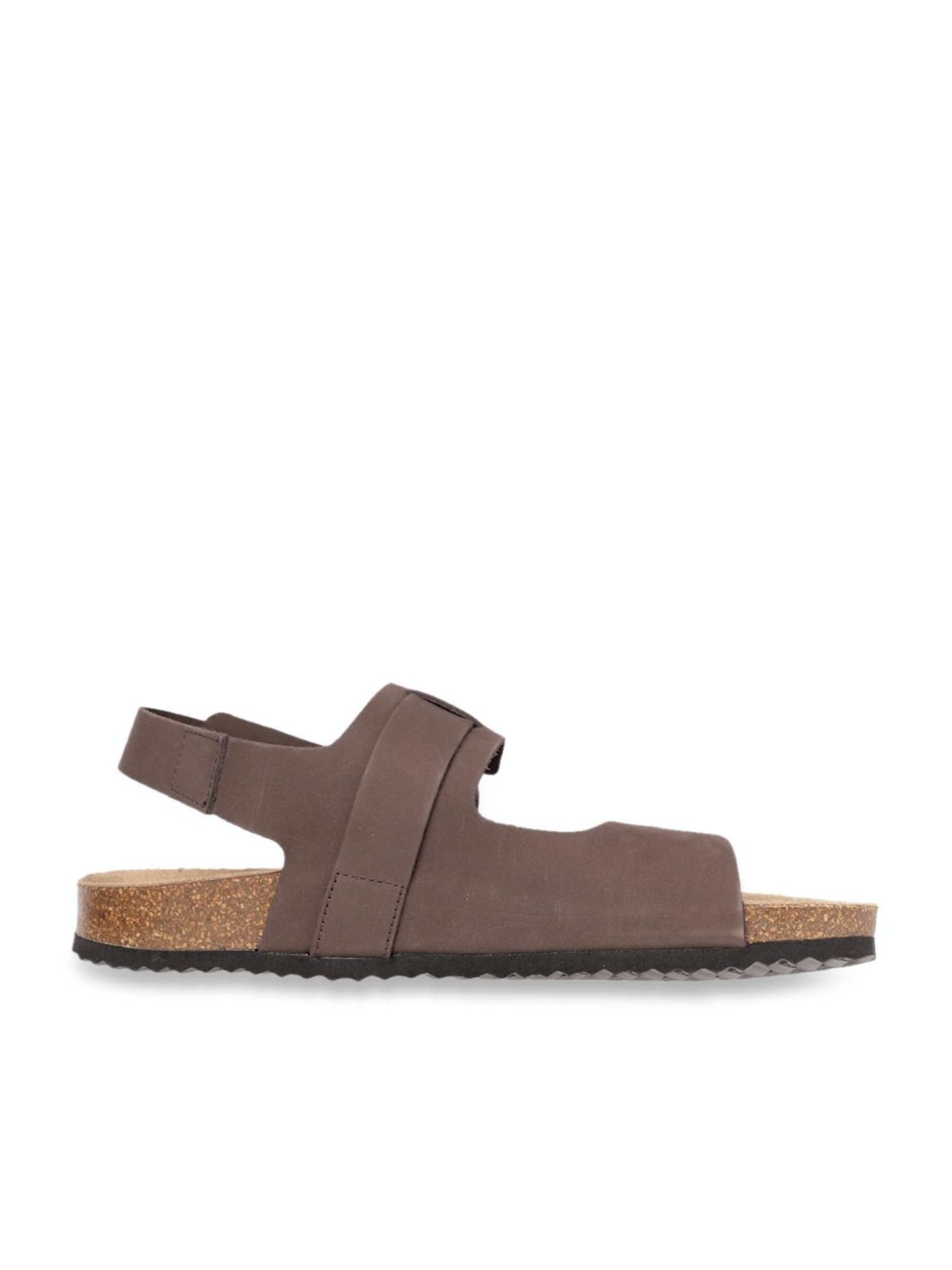 Geox Men's Ghita Coffee Leather Back Strap Sandals