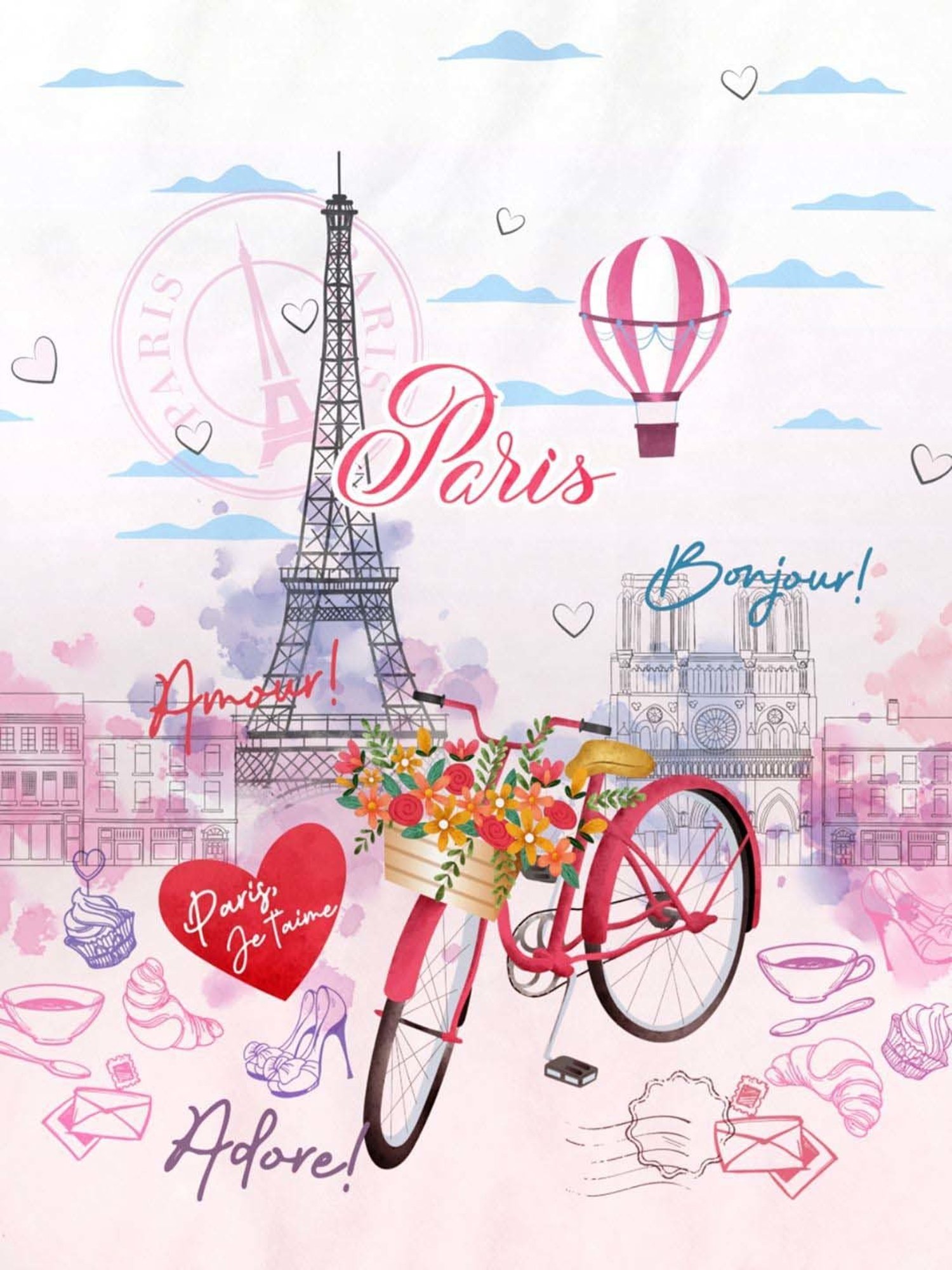 DDecor Kids Pink 100% Cotton 136 TC Reversible Single Dohar