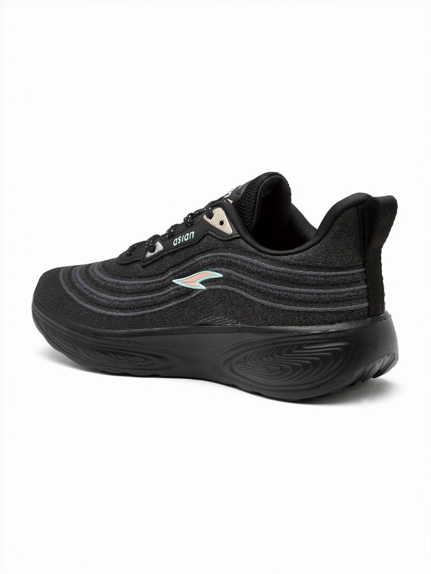 Asian Women's Black Running Shoes