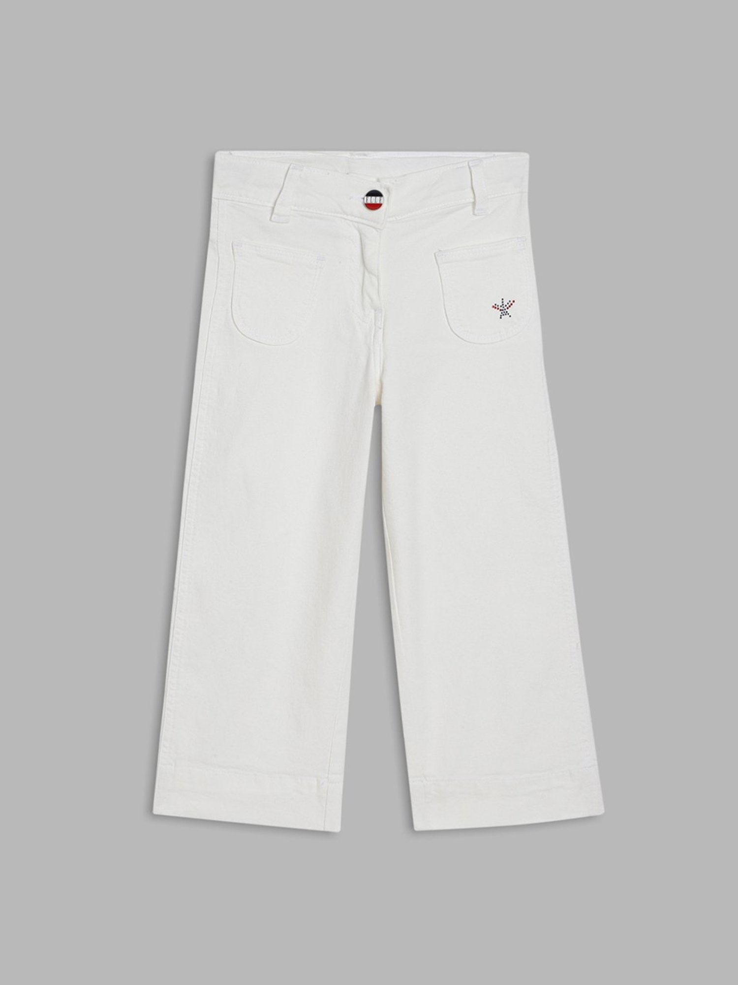 GJ baby Girls Blue Washed Jeans