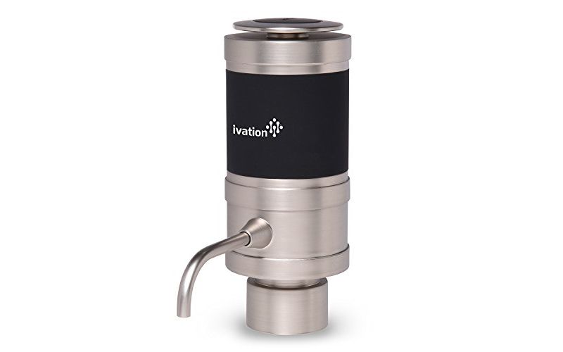 Ivation Electric Wine Aerator and Dispenser - Easy Touch Operation - Battery Operated - Decanter for Red and White Wine - FDA Approved - Gift Box