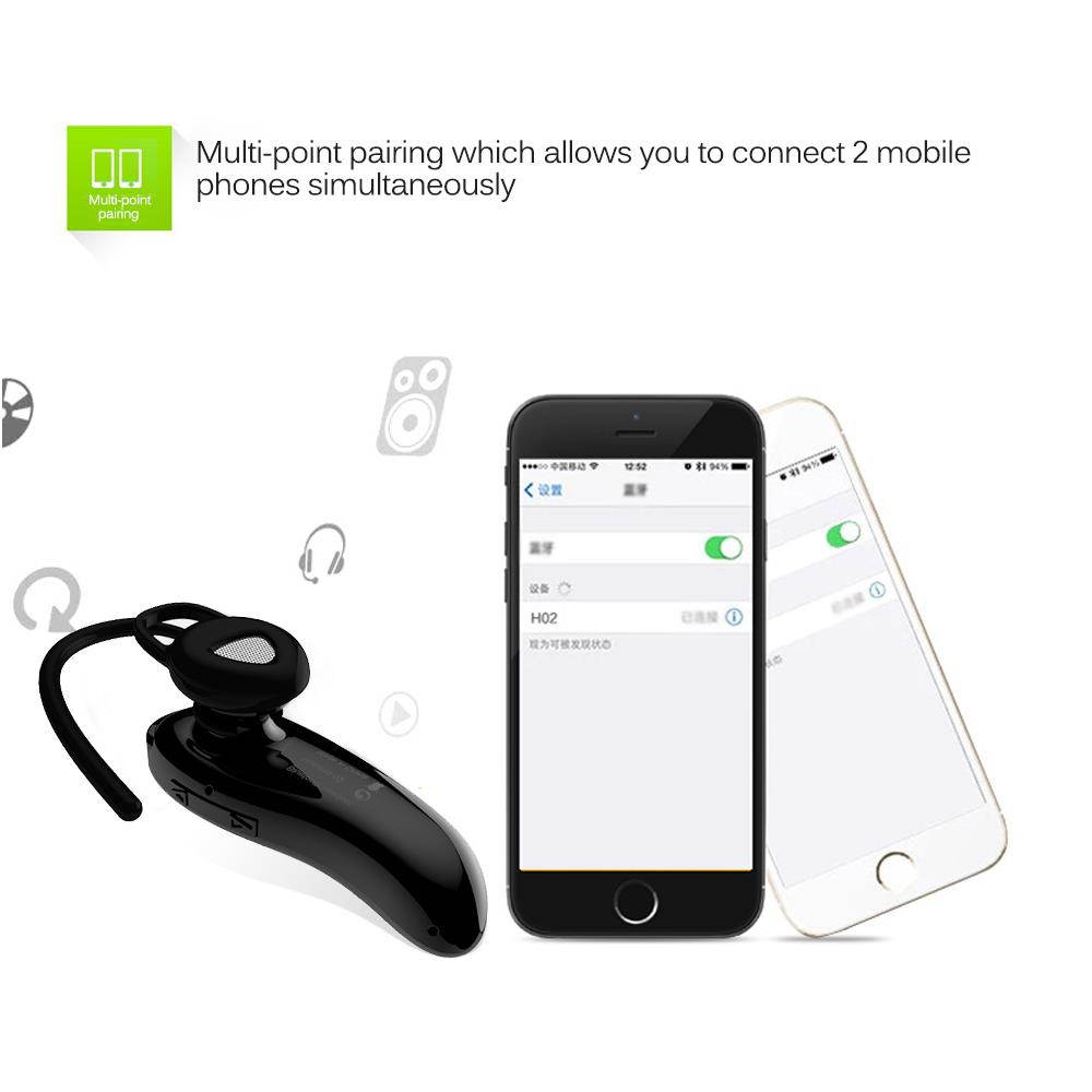 Universal Ultra Light Wireless Bluetooth 4.1 Hands-free Headset Mini Stereo Hanging Ear Headphone for iPhone Samsung Huawei