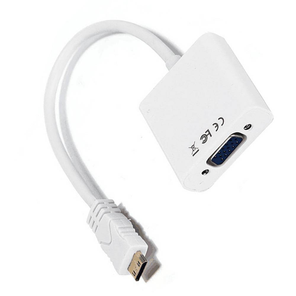 Centechia  Fashion   Promotion  Mini HDMI Male to VGA Female Video Converter Adapter AV TV Cable
