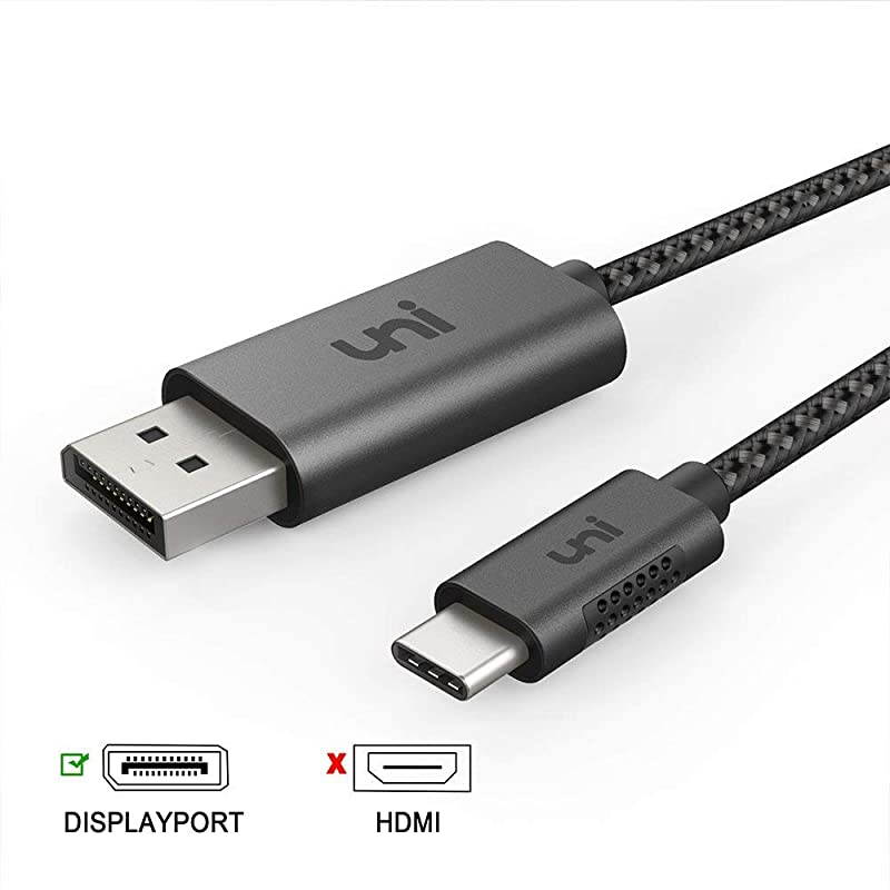 USB C to DisplayPort Cable 4K60Hz6ft  Thunderbolt 3 to DisplayPort Cable Compatible for MacBook Pro 201920182017 MacBook AiriPad Pro 20192018 XPS 15 Surface Book 2 and More Gray