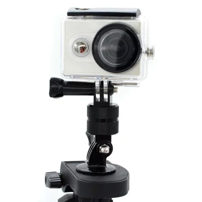 Aluminum 360 Degree Rotating Adapter Mount Swivel Arm Mount for Go pro Connector Gopro hero 1/2/3/3+ 4