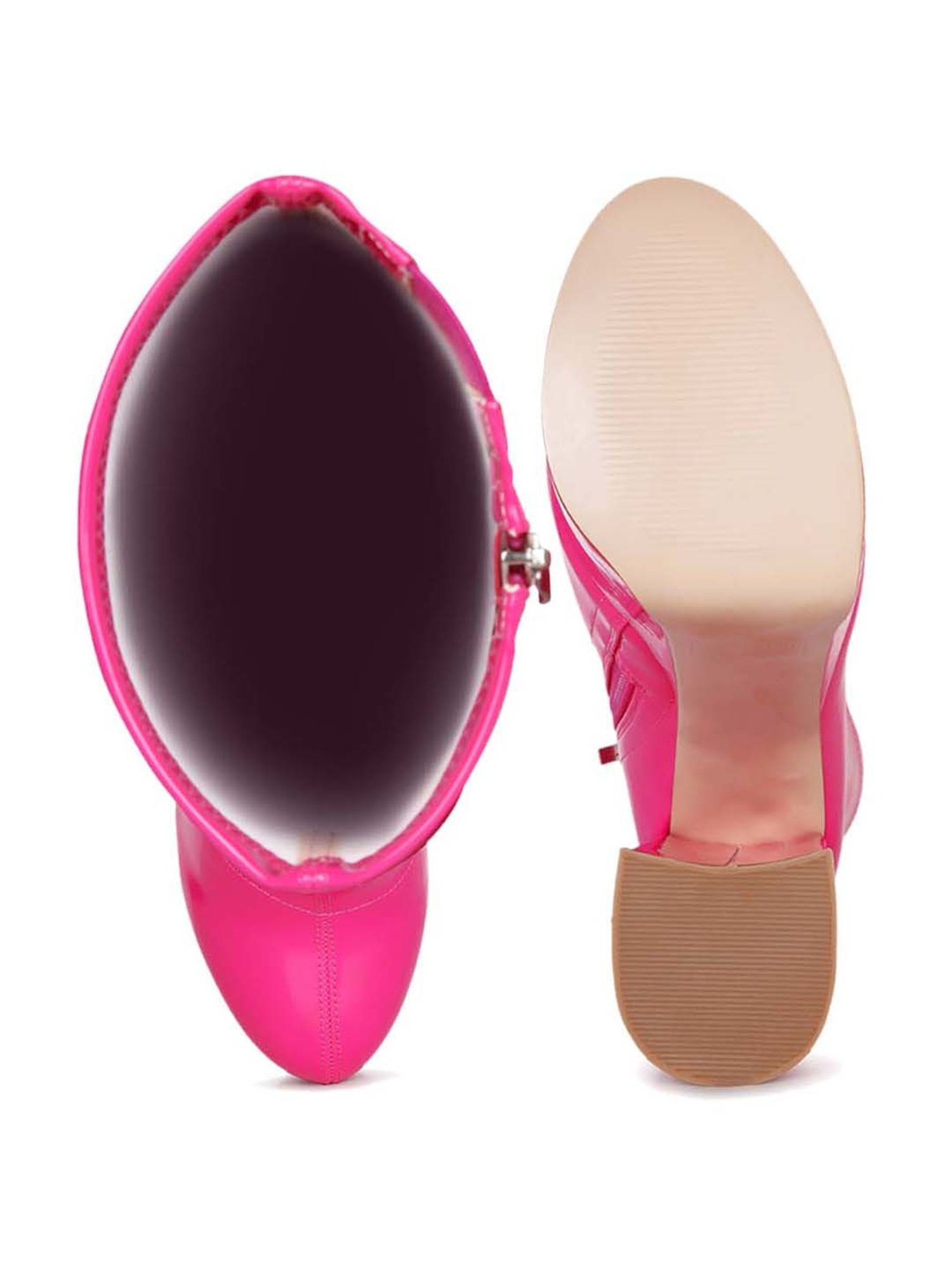 London Rag Women's Fuchsia Casual Booties