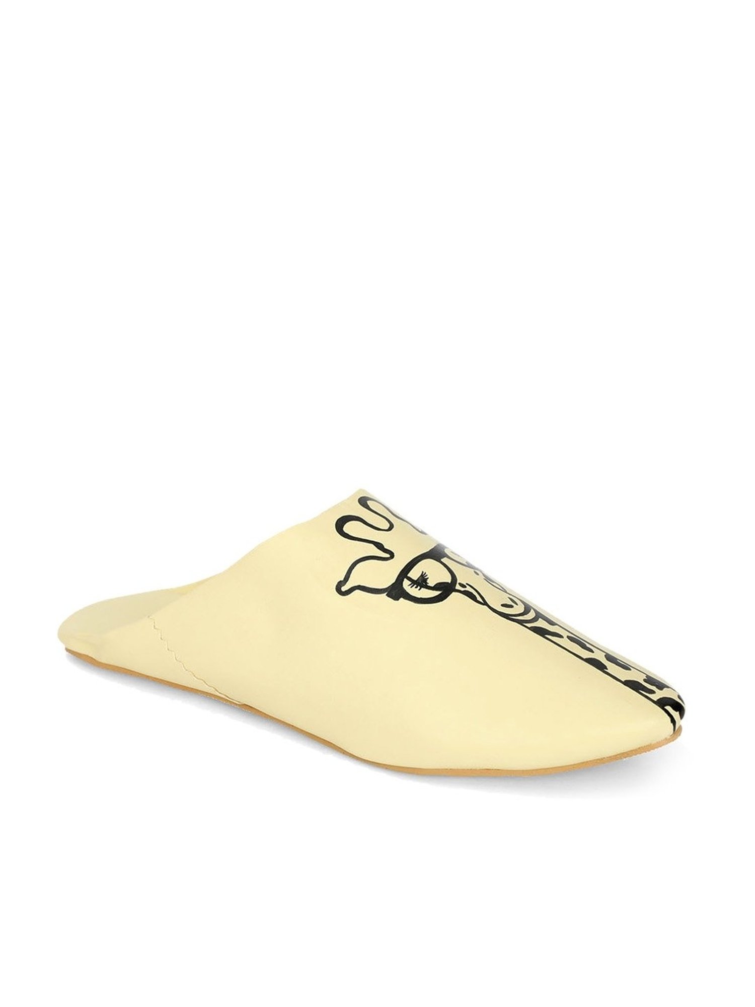 NR by Nidhi Rathi Women's Yellow Mule Shoes