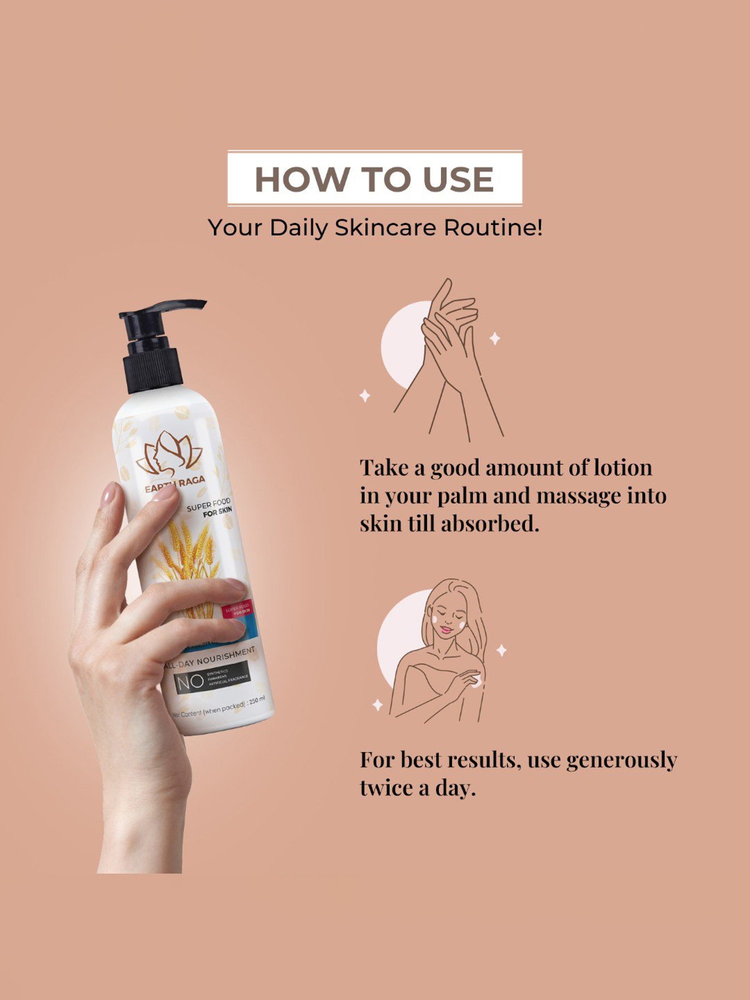 Earthraga Club Cane Body Lotion - 250 ml