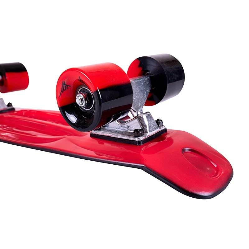 22 Inch Complete Plastic Grip Tape Cruiser Skateboard Custom NonSlip Deck Multiple Colors Red