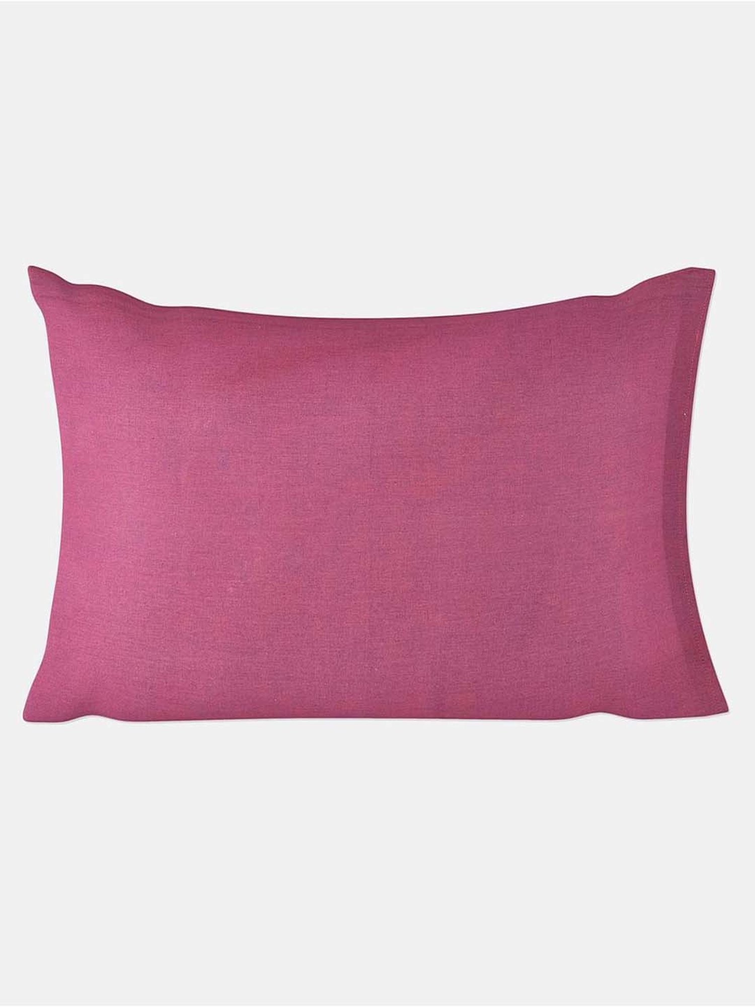 Fabindia Purple Cotton 92 TC Single Bed Sheet With Pillow Cover