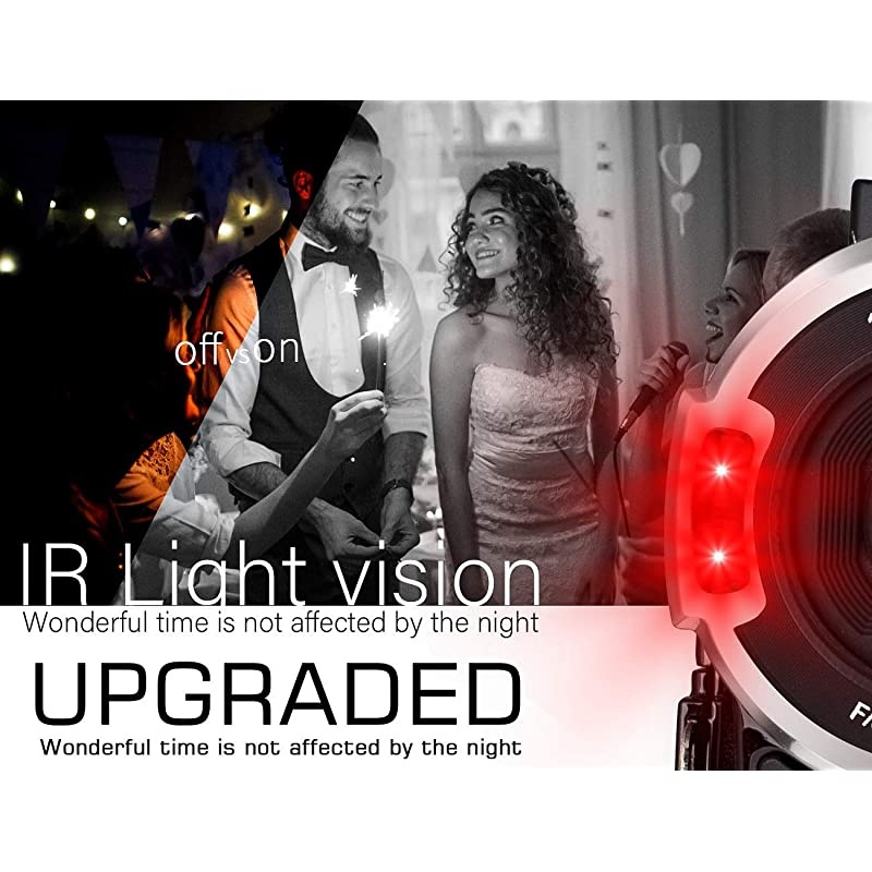 Ultra HD 4K Camcorder Video Camera with Rechargeable Microphone 2.4G Remote Control Vlogging YouTube Camera 60FPS 48MP IR Night Vision with Wide Angle Lens, Lens Hood, Batteries