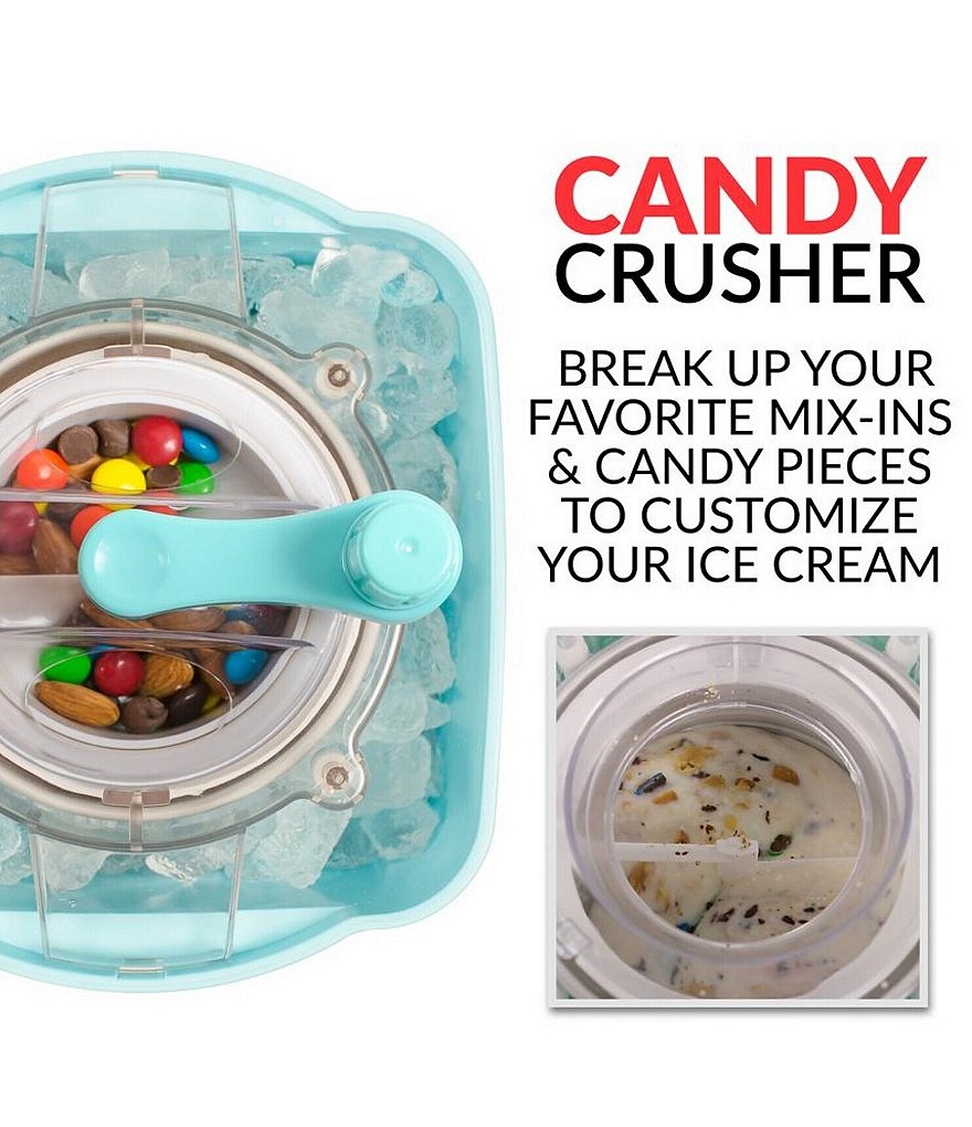 Nostalgia Electrics 2-Quart Ice Cream Maker with Candy Crusher