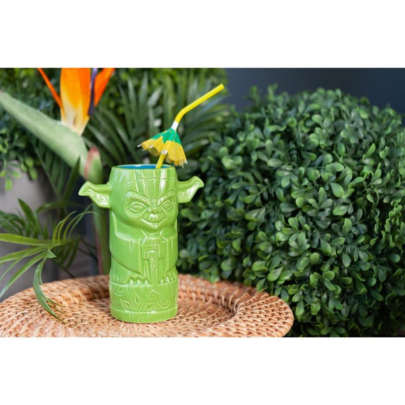 Beeline Creative Geeki Tikis Star Wars Master Yoda Mug | Ceramic Tiki Style Cup | Holds 12 Ounces