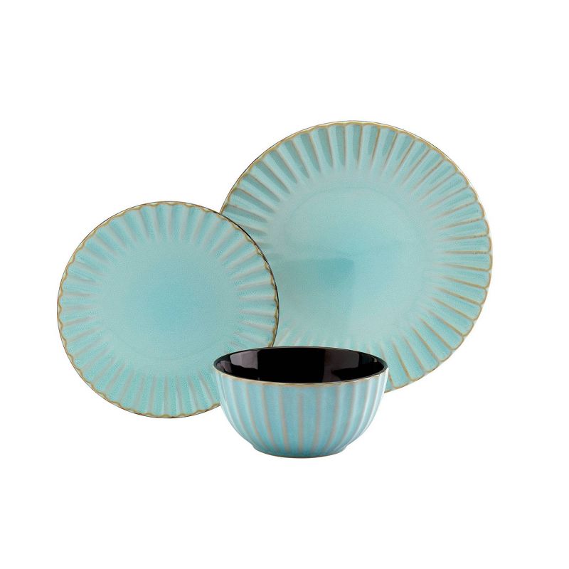 12pc Juliette Caribbean Dinnerware Set - Tabletops Gallery