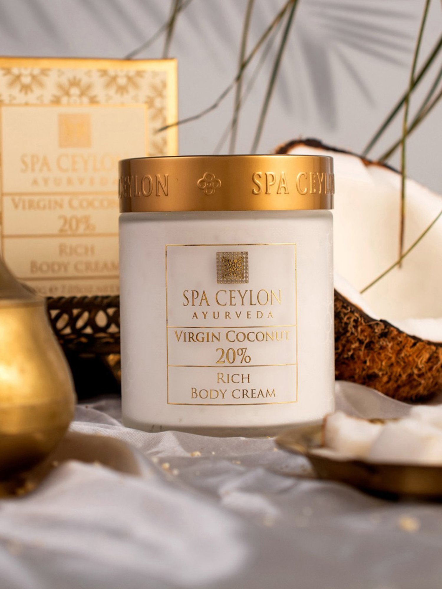 Spa Ceylon Virgin Coconut 20% Ultra Rich Body Cream - 225 gm