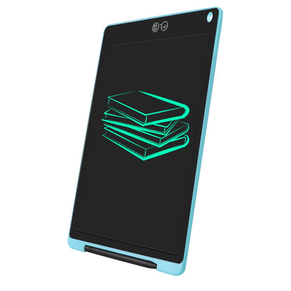 12 inch LCD Writing Tablet Highlighting LCD Children's Graffiti Board Electronic Hand-painted Board Light Energy Small Blackboard Blue