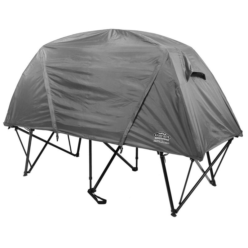 Kamp-Rite CTC XL Compact Collapsible Sleeping 3 in 1 Tent Cot for 1 Person with Roller Storage Bag, Quick and Easy Setup, Green