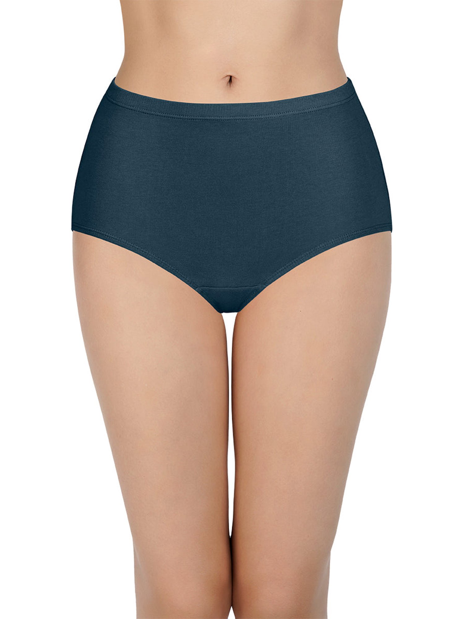 Every De by Amante Grey & Green Cotton Printed Panties - Pack Of 3