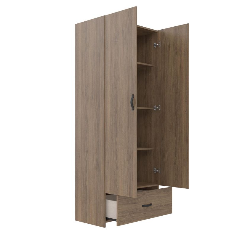 72" Daywood Kitchen Pantry Cabinet White - Room and Joy