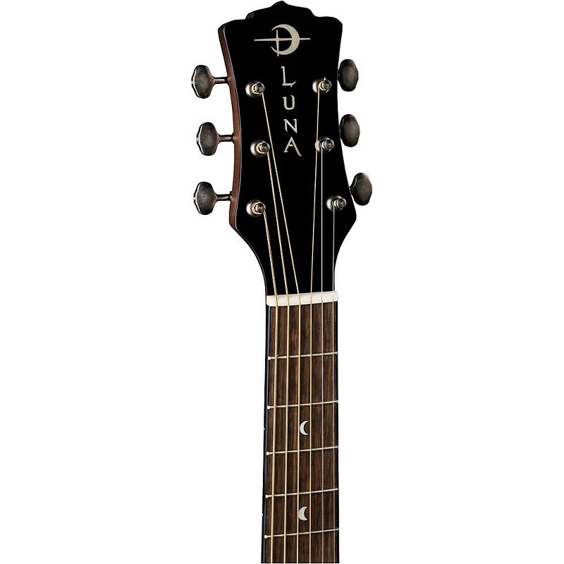 Luna Guitars Safari Artist Vintage Travel Acoustic Guitar Distressed Vintage Brownburst